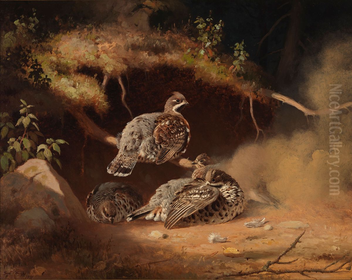 Pyita rypykuopalla Oil Painting by Ferdinand von Wright