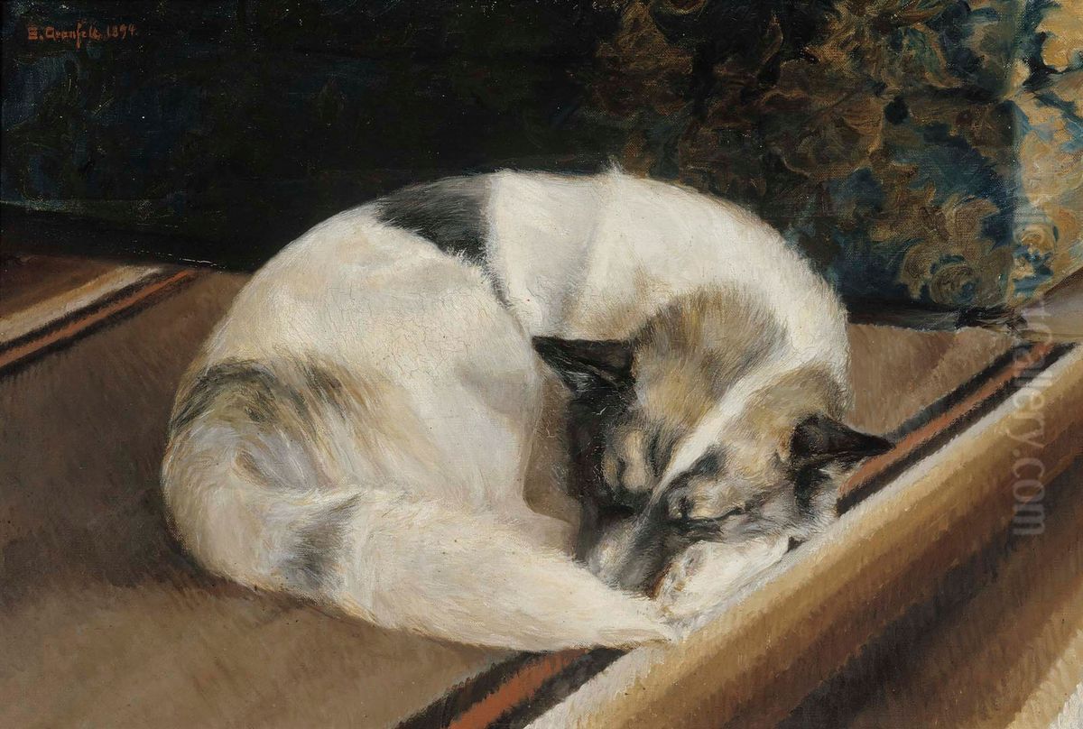 Liggande hund Oil Painting by Sigrid Granfelt