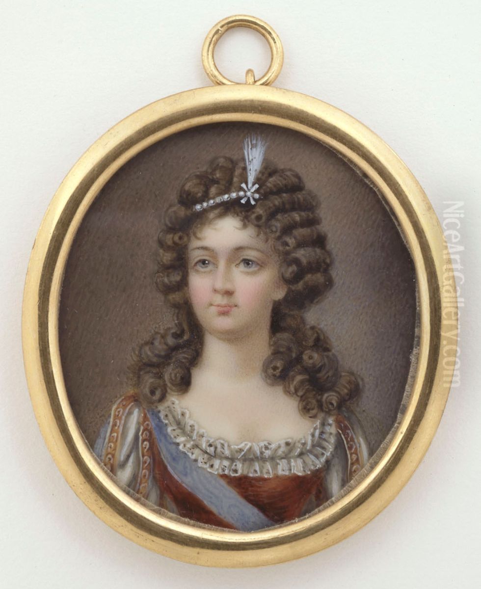 Drottning Fredrika Dorothea Oil Painting by Elise Arnberg