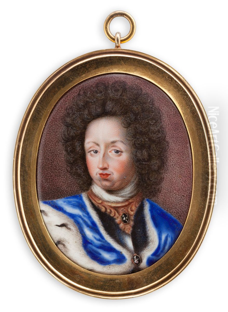 King Karl XI Oil Painting by Erik Utterhielm