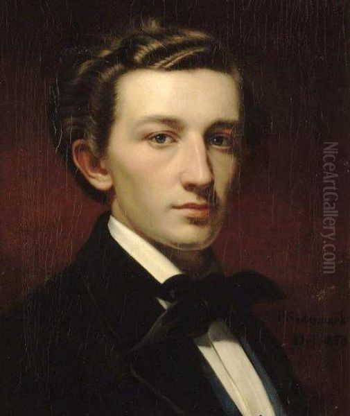 Portrait of Werner Holmberg Oil Painting by Johan Per (Per) Sodermark