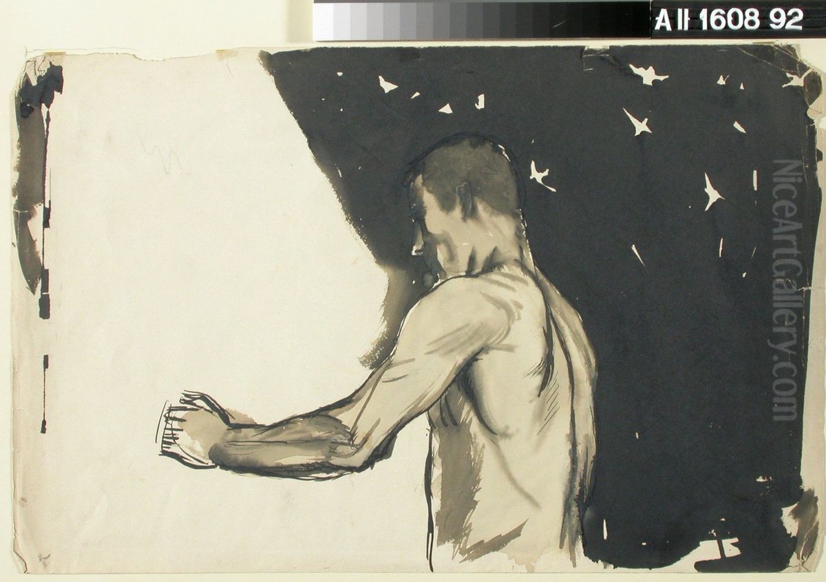 Aatami (Yo) Oil Painting by Magnus Enckell