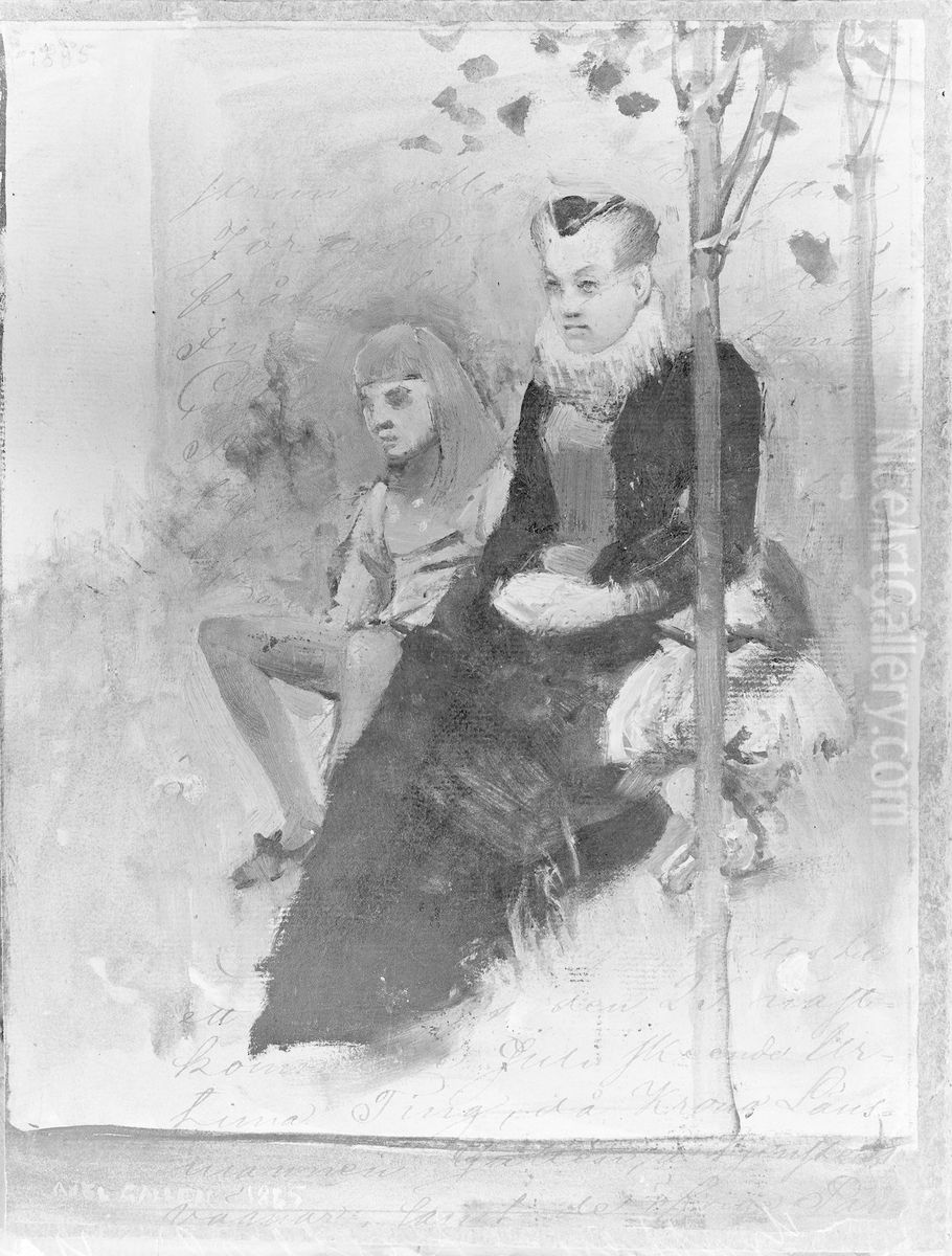 Kaarina Maununtytar Oil Painting by Akseli Valdemar Gallen-Kallela