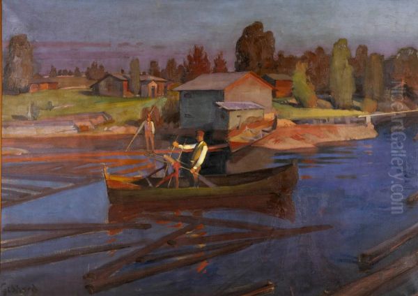 Tukinuitto Oil Painting by Albert Gebhard