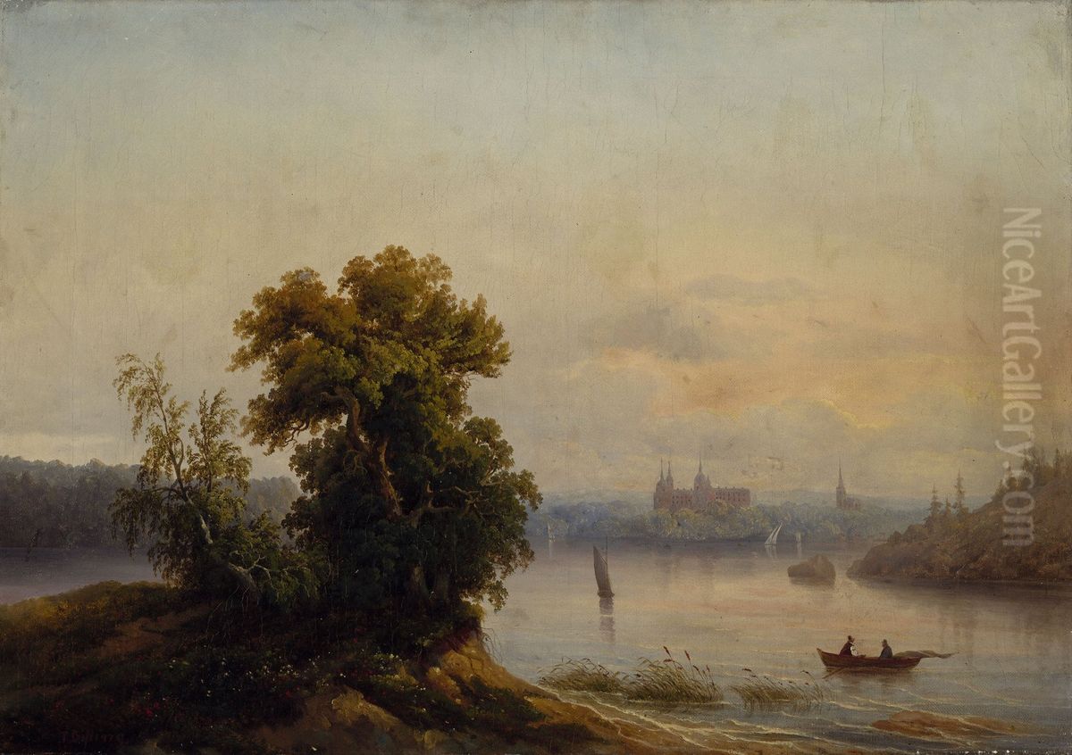 Gripsholm Castle Oil Painting by Tore Billing