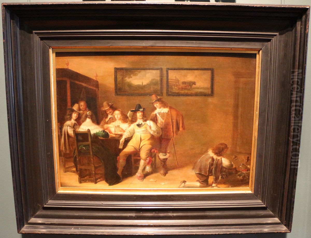 giocatori di carte Oil Painting by Dirck Hals