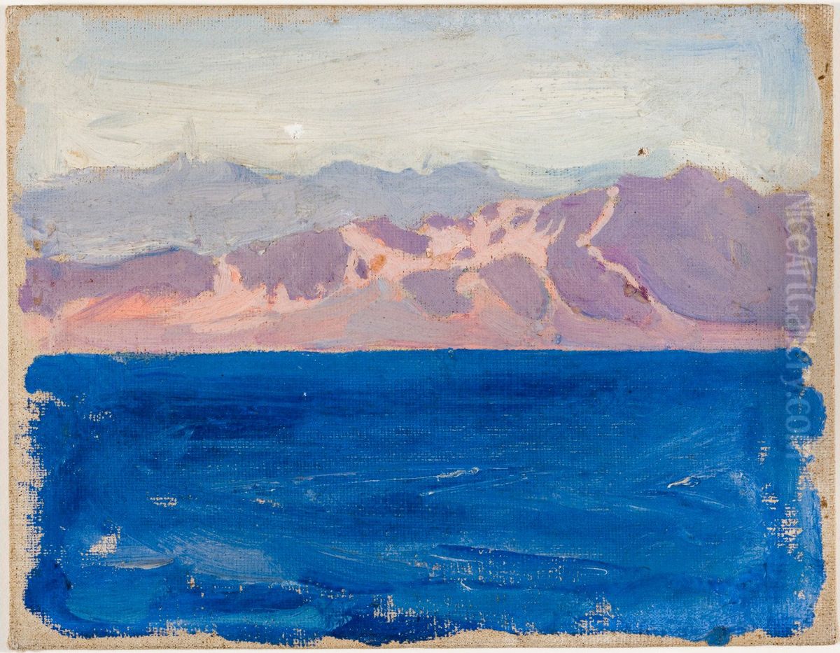 Roda havet Oil Painting by Akseli Valdemar Gallen-Kallela