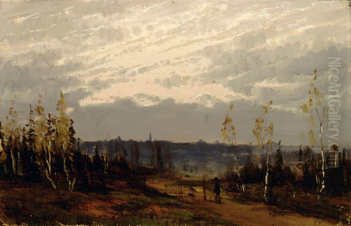 Syyshamara Oil Painting by Fanny Churberg