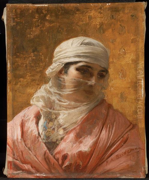 A Circassian Oil Painting by Frederick Arthur Bridgman