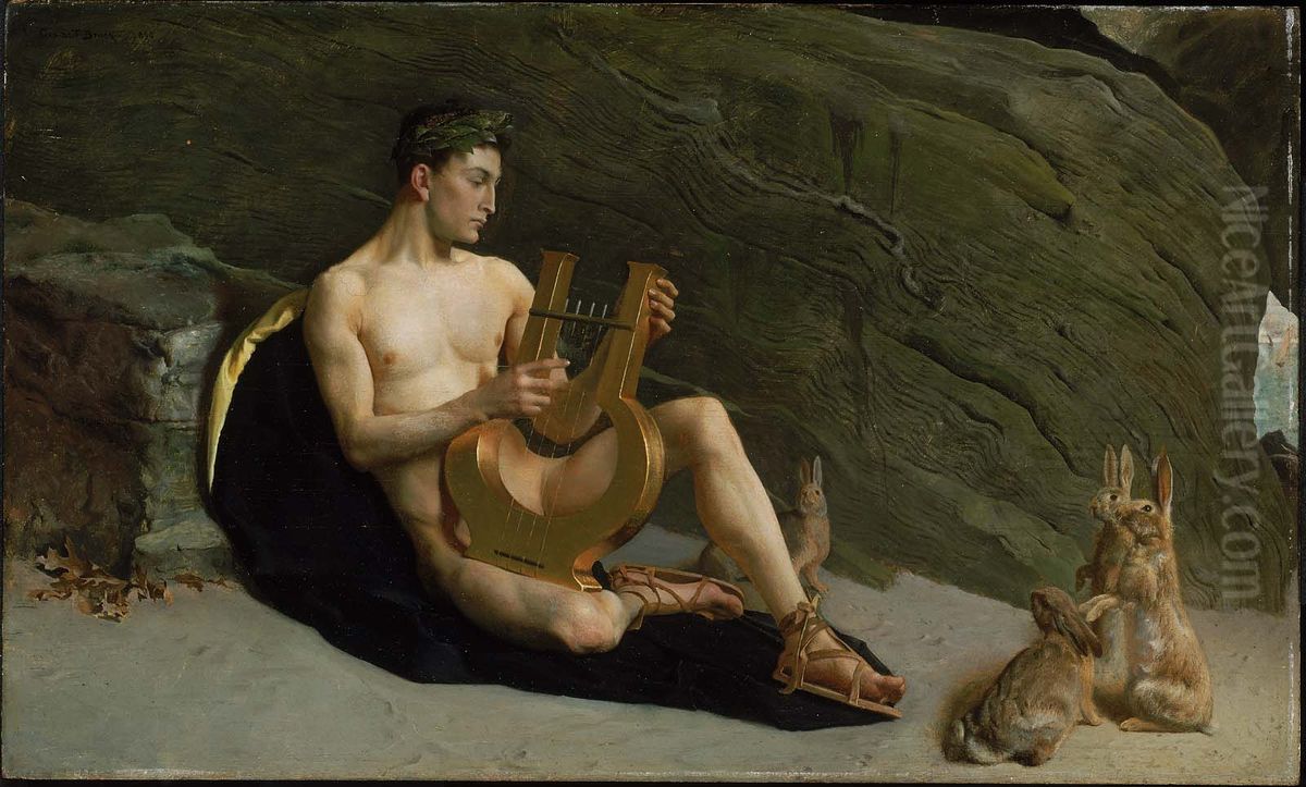 Orpheus Oil Painting by George de Forest Brush