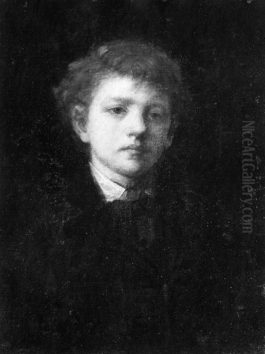 Ideal Head Oil Painting by George Fuller