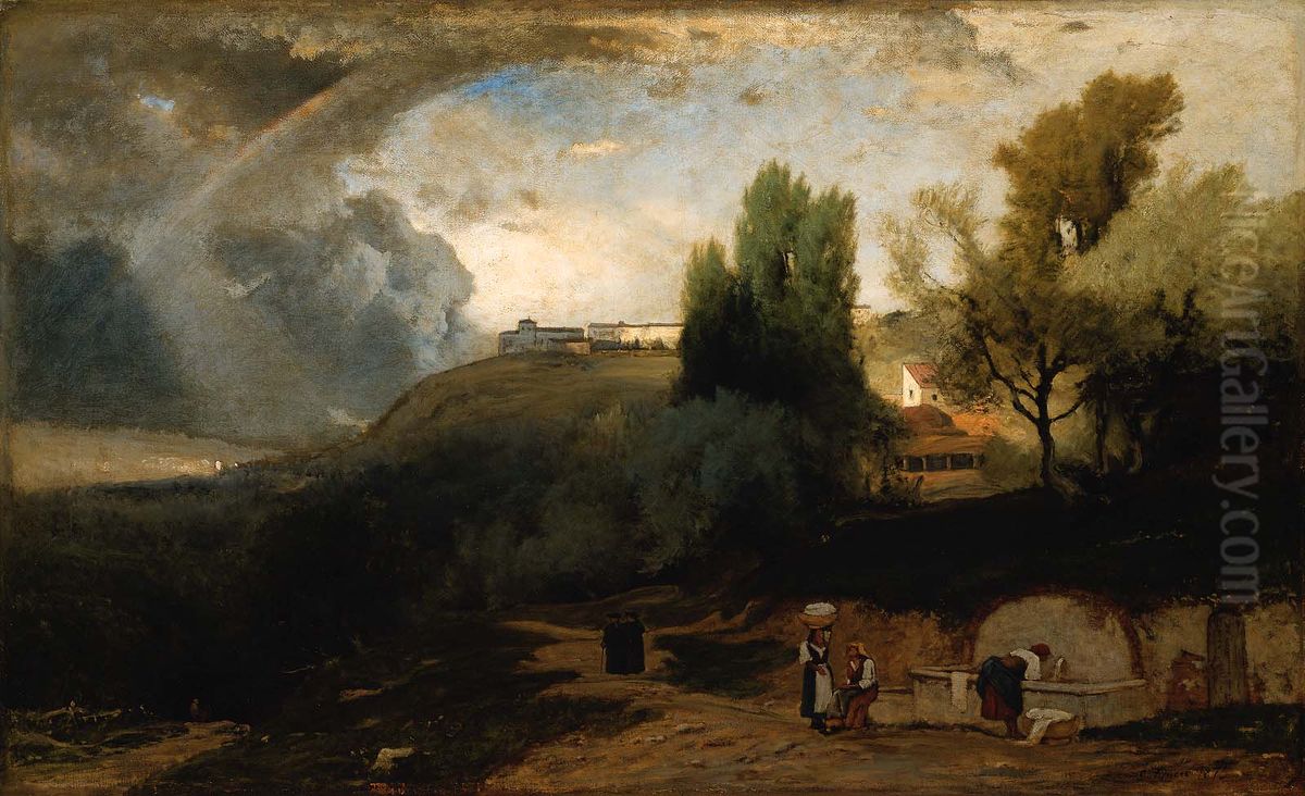 Scene in Perugia Oil Painting by George Inness
