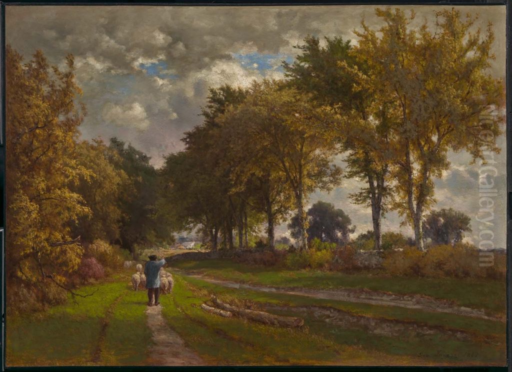 The Road to the Farm Oil Painting by George Inness