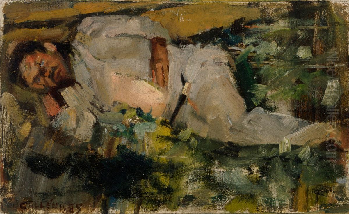 Drangen Kekki Oil Painting by Akseli Valdemar Gallen-Kallela