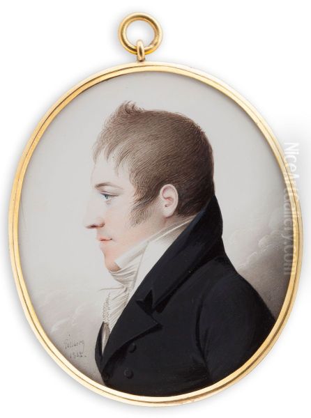 Portrait of a gentleman Oil Painting by Jacob Axel Gillberg