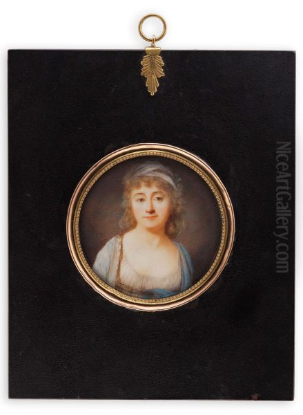 Portrait of a lady Oil Painting by Johann Dominik Bossi
