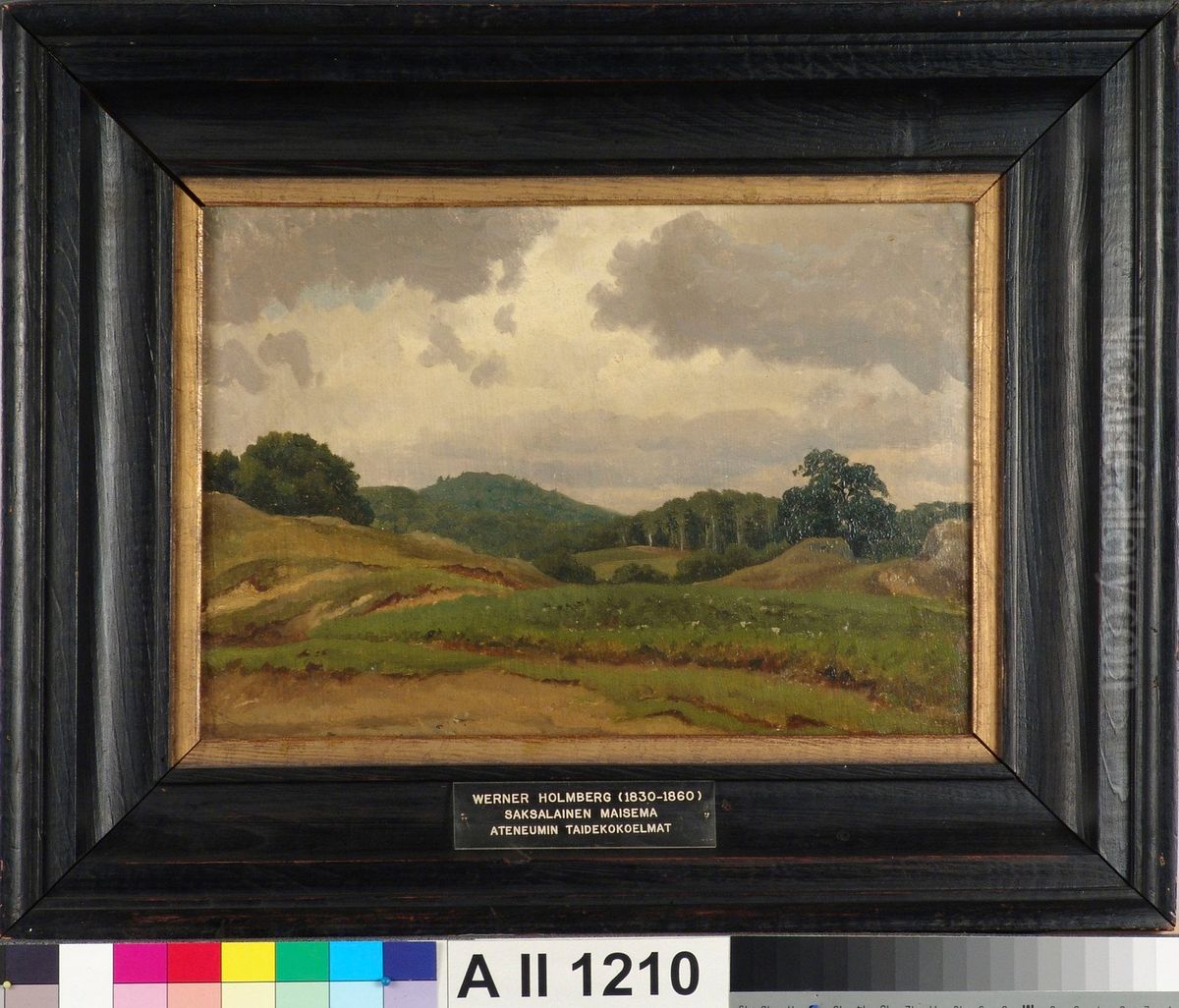 Saksalainen maisema Oil Painting by Werner Holmberg