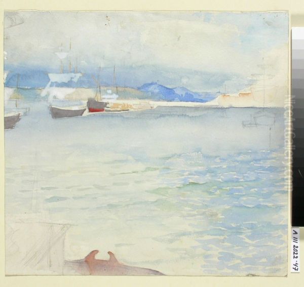 Haikon lahti Oil Painting by Albert Edelfelt