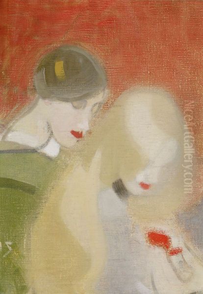 Perhekoru Oil Painting by Helene Schjerfbeck