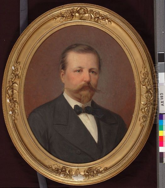 Portrait of K. J. Edelskold Oil Painting by Erik Johan Lofgren