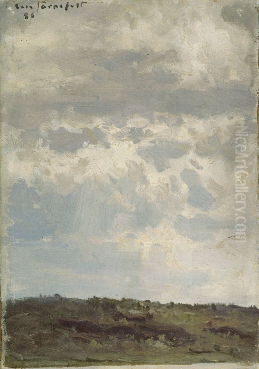 Light Filtering through Clouds Oil Painting by Eero Jarnefelt