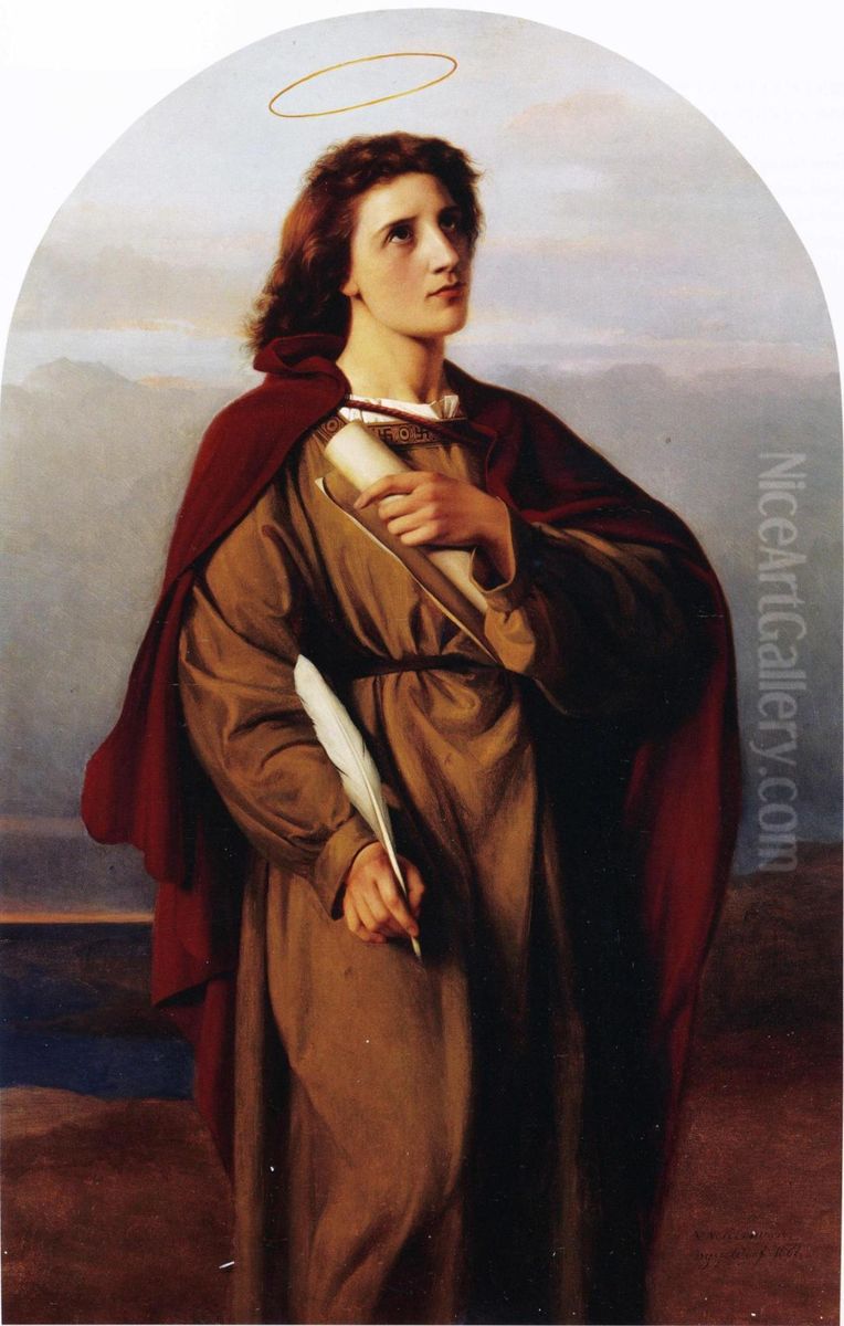 Evangelisten Johannes Oil Painting by Victorine Nordenswan