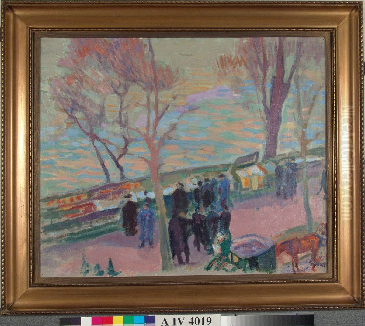 Strand vid Seine Oil Painting by Magnus Enckell