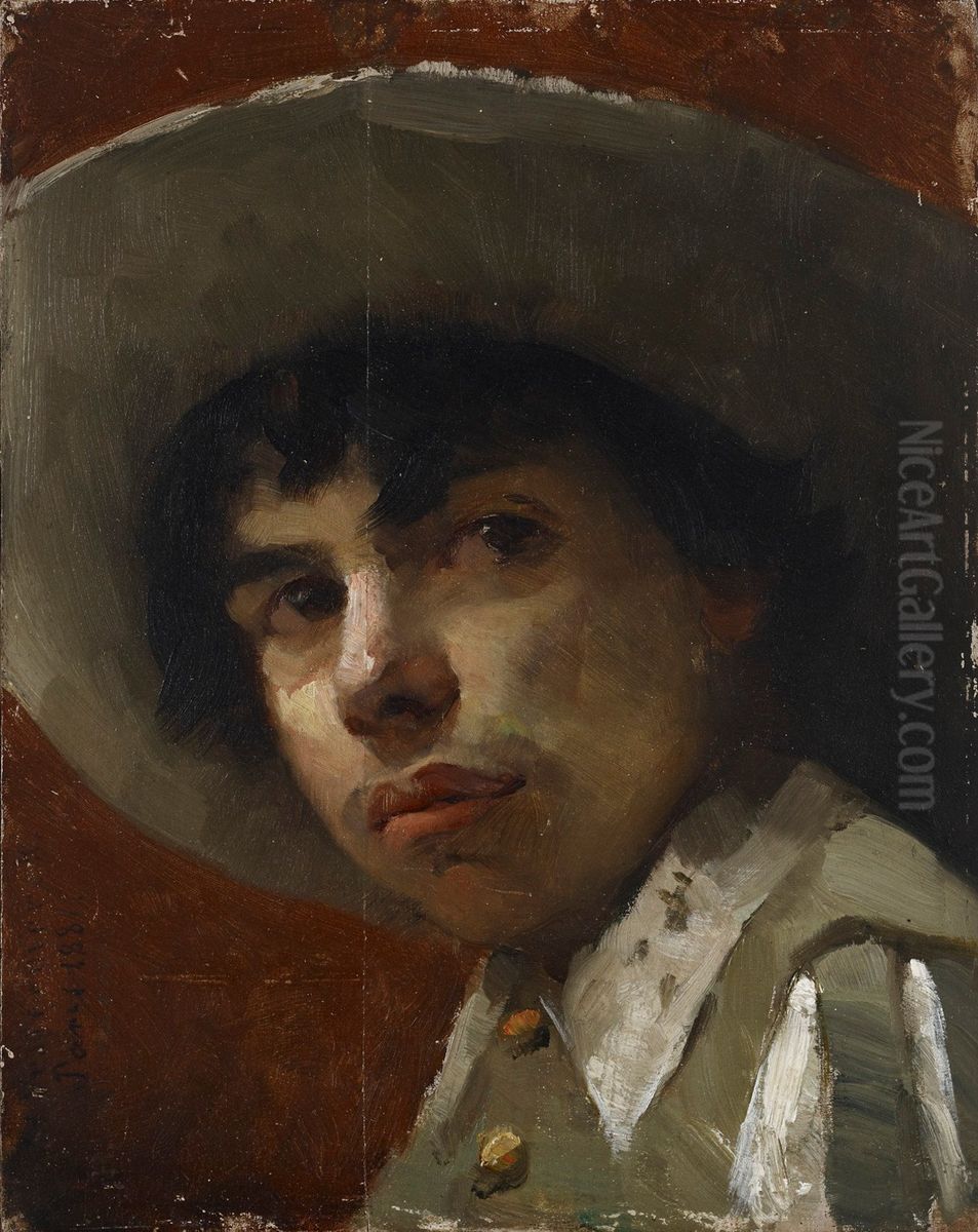 Colarossi's Son Oil Painting by Helena Westermarck