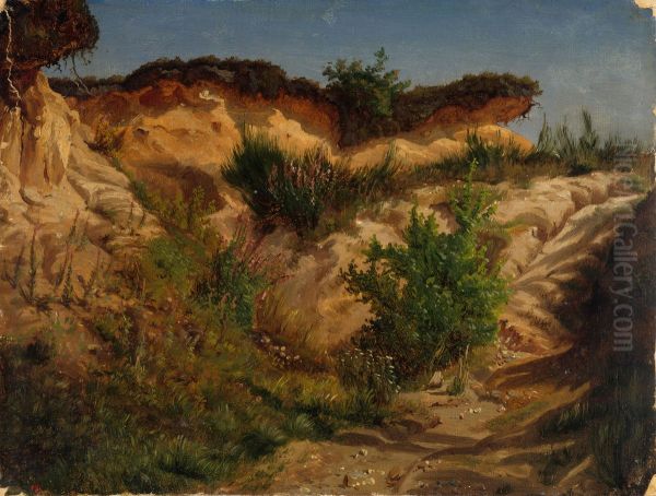 Hiekkakuoppa, harjoitelma Oil Painting by Werner Holmberg