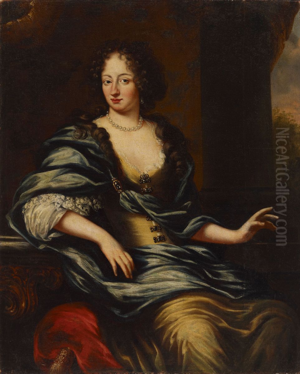 Queen Ulrika Eleonora the Elder Oil Painting by David Klocker Ehrenstrahl