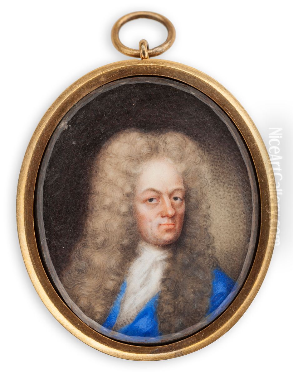 Nicodemus Tessin the younger Oil Painting by Elias Brenner