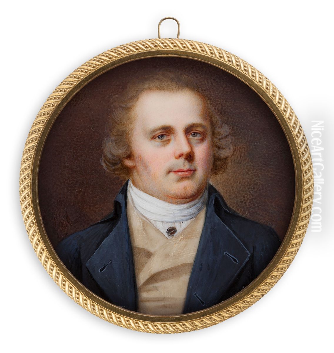 Portrait of a man Oil Painting by Liepmann Fraenckel