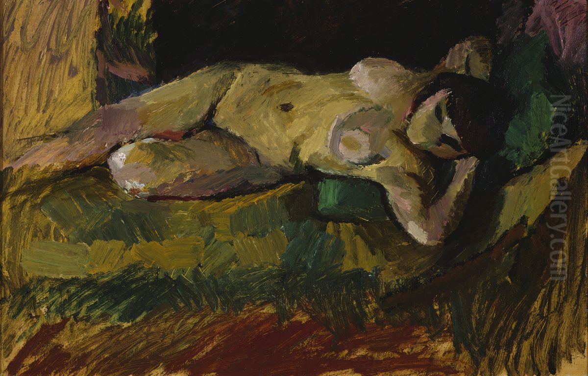 The Nude Oil Painting by Valle Rosenberg