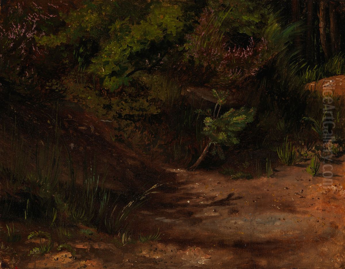 Hiekkamaata, harjoitelma Oil Painting by Werner Holmberg