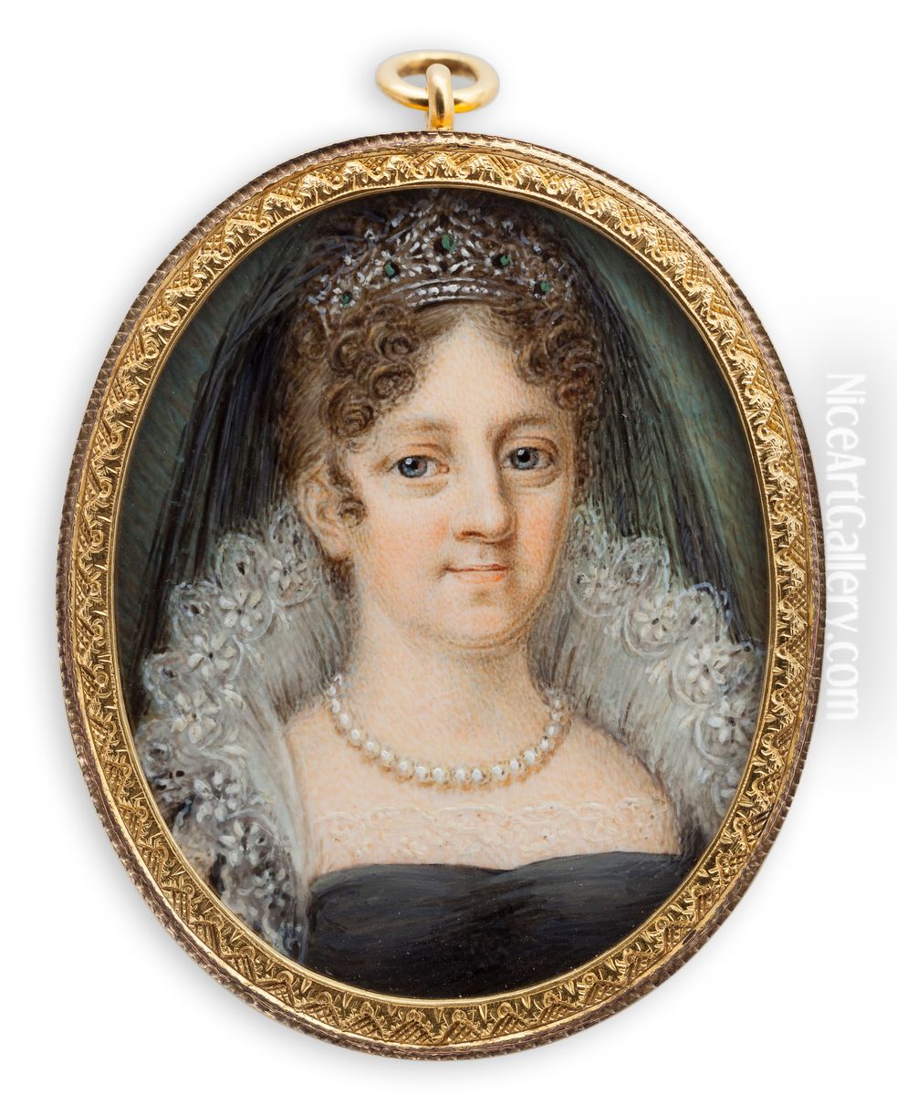 The Queen Hedvig Elisabeth Charlotta Oil Painting by Anders Gustaf Andersson