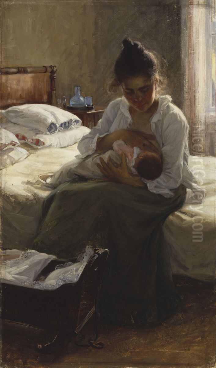 Aiti Oil Painting by Elin Danielson-Gambogi