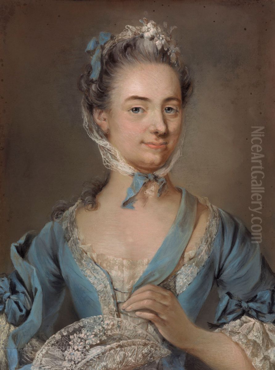 Mary Ulrika Dahl Oil Painting by Gustaf Lundberg
