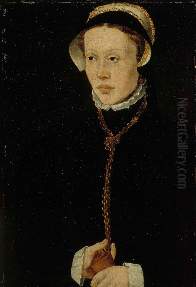 Portrait of a young woman Oil Painting by Jacob van Utrecht