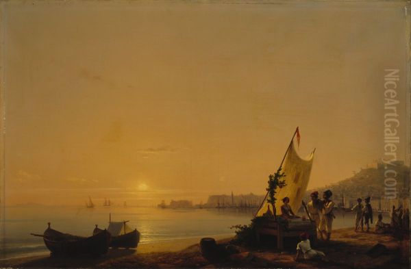 Neapelbukten Oil Painting by Ivan Aivazovsky