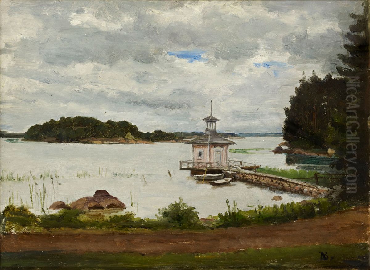 View from Meilahti Oil Painting by Adolf von Becker