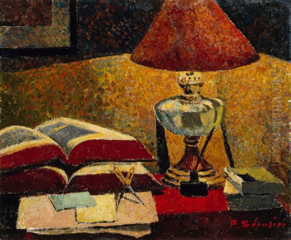 Under Lampan Oil Painting by Paul Serusier
