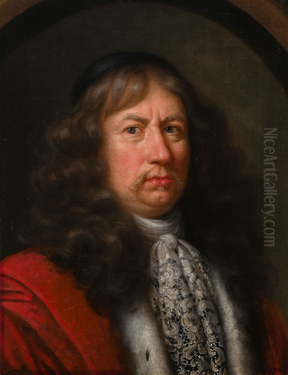 Portrait of Count Bengt Oxenstjerna Oil Painting by David Klocker Ehrenstrahl