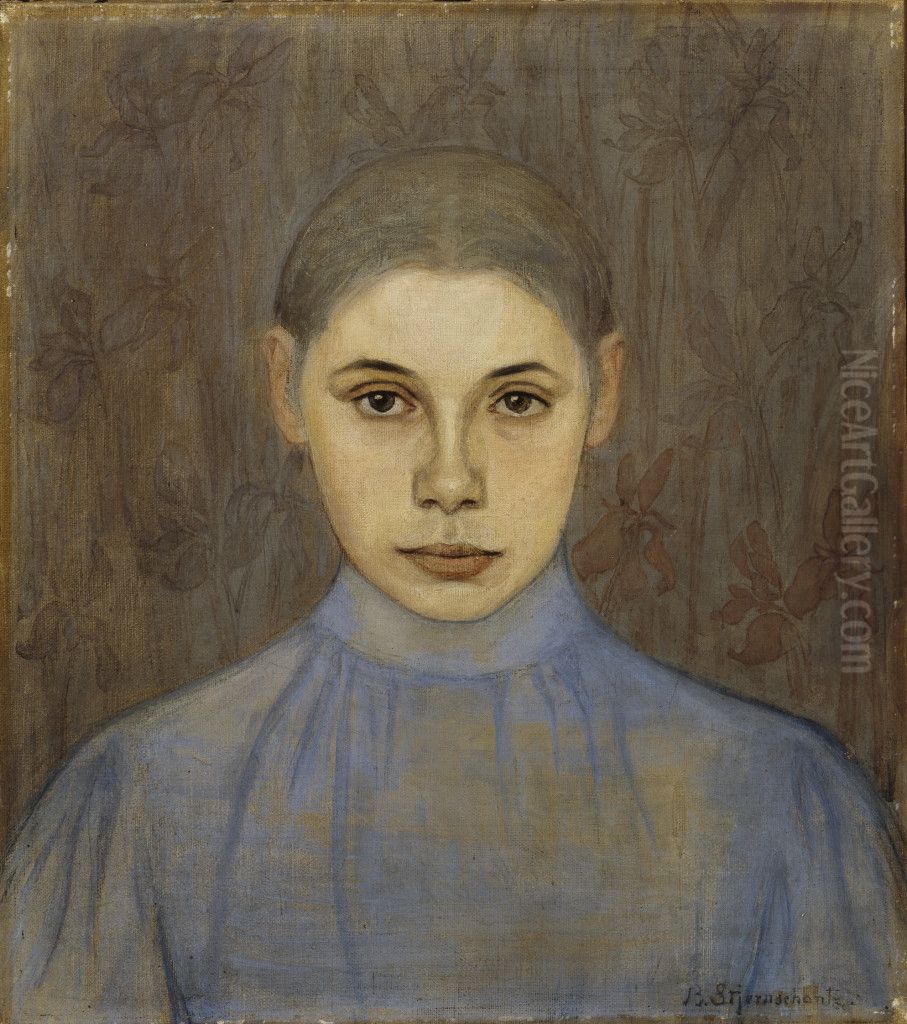 portrait de jeune fille Oil Painting by Beda Stjernschantz portrait de jeune fille Oil Painting by Beda Stjernschantz