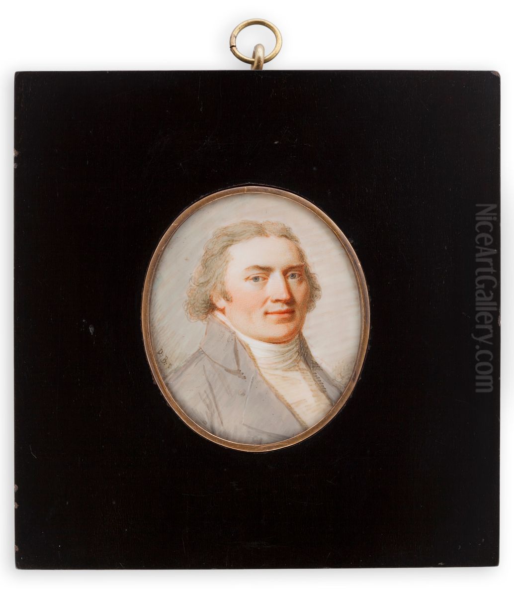 Commercial councellor Lundmark Oil Painting by Johann Dominik Bossi