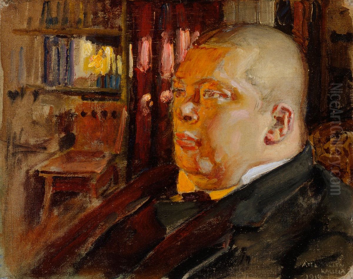Portrait of Eric O. W. Ehrstrom Oil Painting by Akseli Valdemar Gallen-Kallela