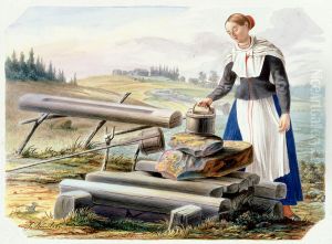 Nainen kaivolla