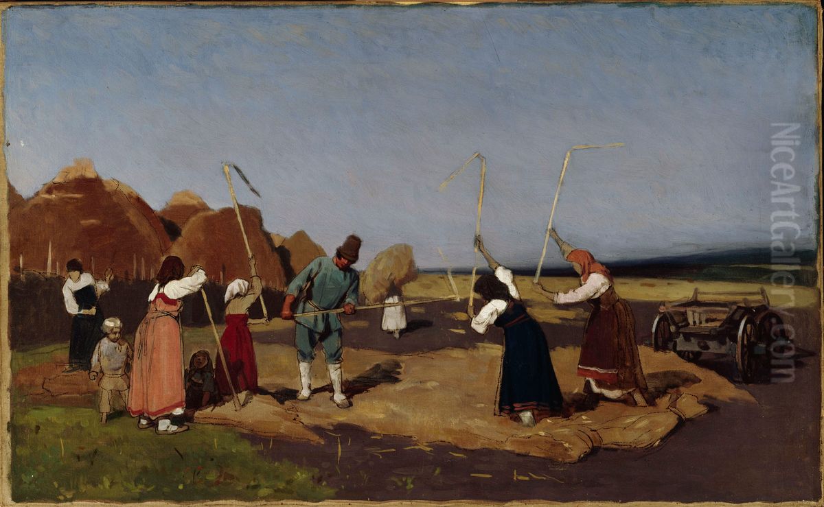 Puinti Oil Painting by Nikolai Dmitriev-Orenburgsky