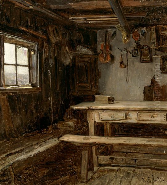 Tuvansisusta Ahvenanmaalta Oil Painting by Karl Jansson