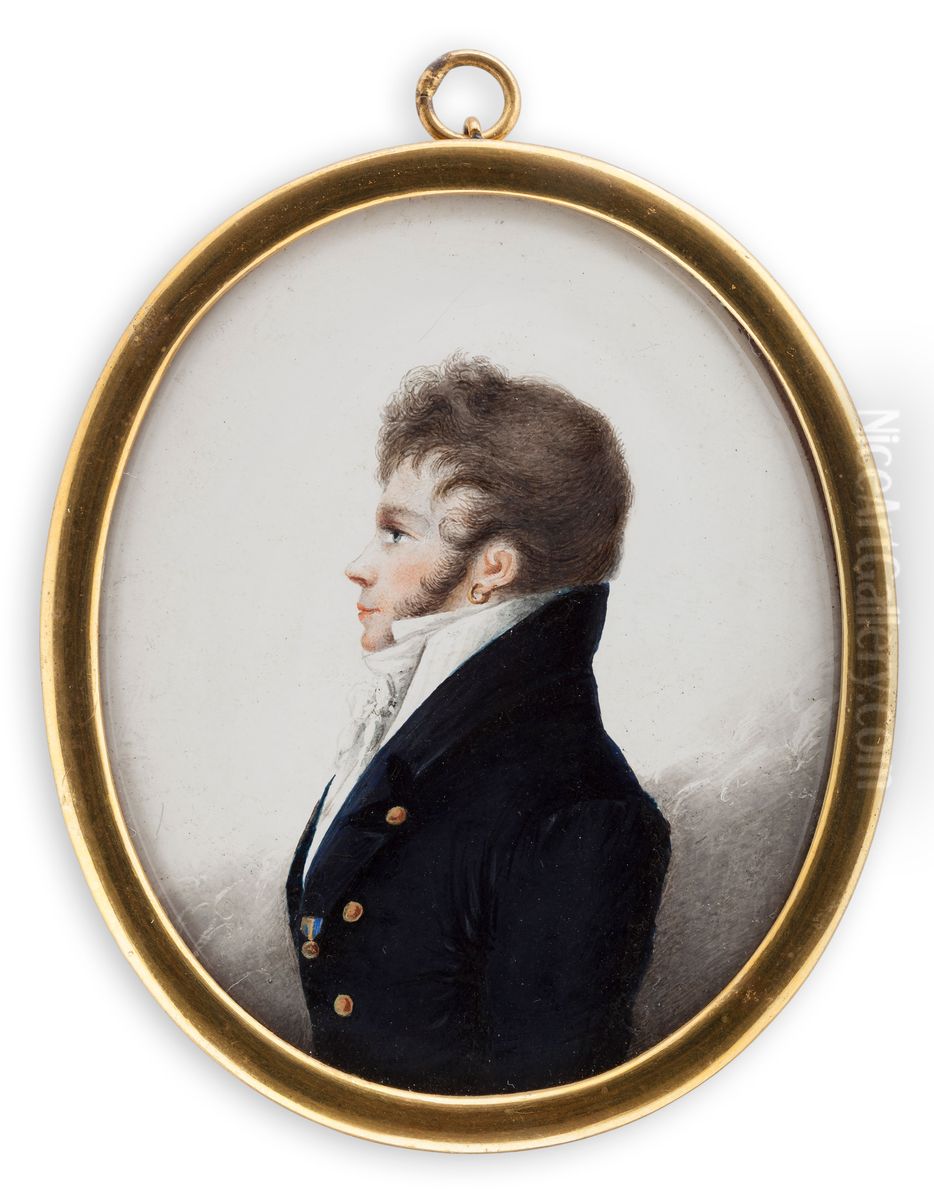 Majuri Carl Gustaf Gillberg Oil Painting by Jacob Axel Gillberg Majuri Carl Gustaf Gillberg Oil Painting by Jacob Axel Gillberg