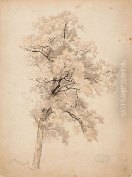 Lehtipuu Oil Painting by Werner Holmberg